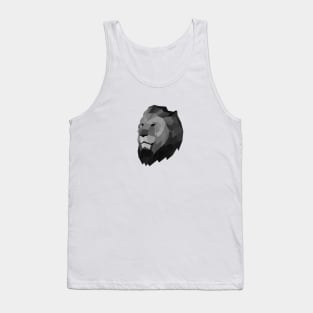 Grey Lion Head Tank Top